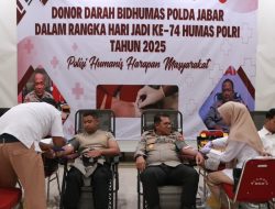 Polda Jabar Sukses Gelar Donor Darah, Kumpulkan 1.300 Kantong Darah dalam Rangka Hari Jadi Ke-74 Humas Polri