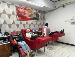 HUT ke-74 Humas Polri, Polres Majalengka Tebar Kepedulian Lewat Donor Darah