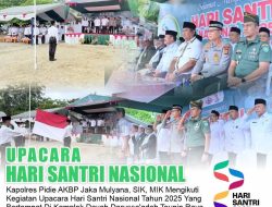 Hadiri Upacara Hari Santri 2025, Kapolres Aceh Timur: Santri Siap Mengawal Indonesia Menuju Peradaban Dunia