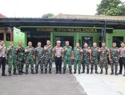 Polantas menyapa Goes to Koramil 1701 Majalengka, Perkuat Sinergitas TNI–Polri untuk Keselamatan Berlalu Lintas