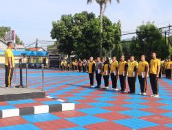 Polres Majalengka Laksanakan Apel Pagi Sebelum Olahraga Bersama