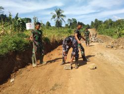 Satgas TMMD Ke-126 Kodim 0601/Pandeglang Lanjutkan Pengerasan Jalan, Progres Capai 94%