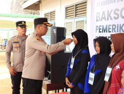 Sehat Bersama Polri, Warga Makmur Jaya Nikmati Layanan Kesehatan Gratis di Hari Jadi Humas Polri Ke-74