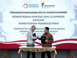 MoU dengan Menperin, Menpora Erick Siap Dorong Kebijakan Izin Edar untuk Dukung Pengembangan Ekosistem Industri Olahraga