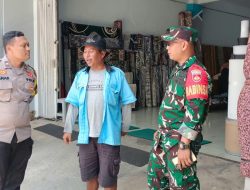 Sambangi Juru Parkir, Babinsa dan bhabinkamtibmas Kratonan Ajak Tingkatkan Keamanan & Kewaspadaan