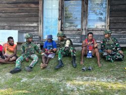 Bersama Rakyat Satgas Yonif 521/DY Hadirkan Cinta dan Kebersamaan di Tanah Papua