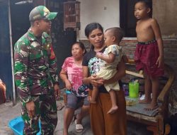 Serda Ichsan, Menyelam Sambil Minum Air, Babinsa Komsos Dengan Warga Sekaligus Rutin Patroli Wilayah Binaan