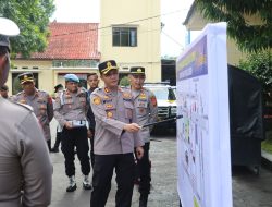 Kapolres Majalengka Pimpin Apel Pengamanan Unras FSPMI, Tekankan Pencegahan Pelanggaran Anggota di Lapangan