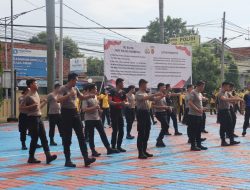 Polres Majalengka Gelar Olahraga Pagi dengan Senam