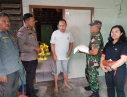 Sinergitas Tiga Pilar, berikan bantuan kepada warga yang kesusahan