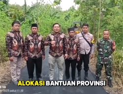 Tingkatkan Infrastruktur, Kepala Desa Panyingkiran Tinjau Langsung Proses Pekerjaan Pembangunan Hotmix Jalan Desa