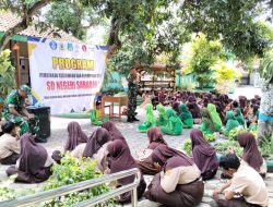 Babinsa Saradan Jadi Narasumber Pengenalan Pancasila kepada Siswa SD