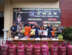 Polda Banten Hentikan Aksi Ilegal Oplosan LPG Bermodus Penyuntikan Antar Tabung