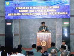 Kodim 0617/Majalengka Gelar Istighosah Kubro Bersama Forkopimda, Doakan Keselamatan Bangsa dan Korban Musibah