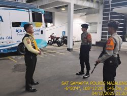 Unit Pam Obvit Sat Samapta Polres Majalengka Lakukan Pengamanan Obvitnas dan Obviter