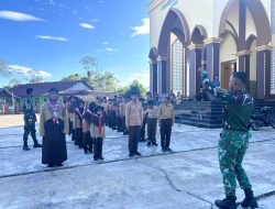 Satgas Yonif 123/Rajawali Berikan Pelatihan Pramuka di Kampung Eci, Distrik Assue.