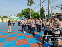 Propam Polres Majalengka Gelar Gaktibplin untuk Tingkatkan Kedisiplinan Personel Saat Bertugas