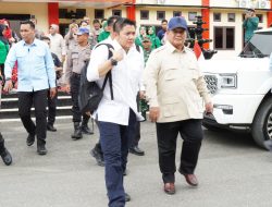 Presiden Prabowo Tinjau Langsung Pengungsi Bencana Banjir di Kab Langkat