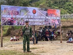 Air Kehidupan Mengalir di Pegunungan Nduga, Pangkogabwilhan III Resmikan Fasilitas Air Bersih dan MCK Karya Bhakti di Distrik Mbua