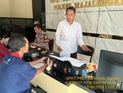 Anggota SPKT Polres Majalengka Terima Laporan Kehilangan STNK