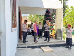 Ka Bag Ops Polres Majalengka Monitoring Pengamanan Kebaktian Mingguan di Kadipaten