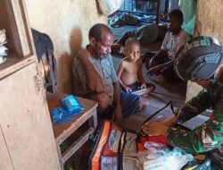 Menjelang Natal, Satgas Yonif 123/Rajawali Laksanakan Karya Bhakti dan Pelayanan Kesehatan di Papua