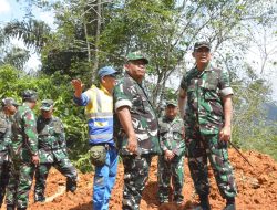 Pangdam I/BB Tinjau Posko Bencal dan Lokasi Longsor di Wilayah Korem 023/KS