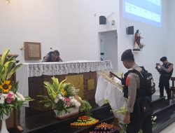 Sat Samapta Polres Majalengka Pastikan Gereja Katolik Kristus Bangkit Aman Jelang Natal