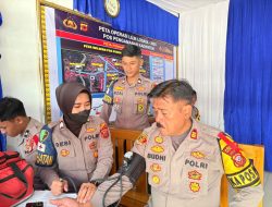 Sidokkes Polres Majalengka Laksanakan Pengecekan Kesehatan Personel di Pos Pengamanan Kadipaten pada Operasi Lilin 2025