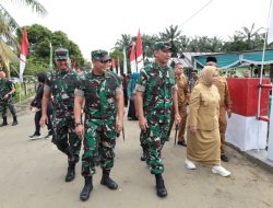 Pangdam I/BB Tinjau Jembatan Aramco yang selesai Dibangun di Desa Sei Litur Kab Langkat