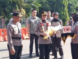 Wakapolres Majalengka Pimpin Penyambutan Kapolres Baru