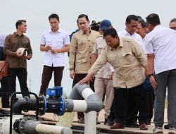 Presiden Prabowo Subianto Hadiri Panen Raya di Karawang