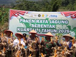 Polres Majalengka Ikuti Panen Raya Jagung Serentak Kuartal IV Di Lahan Perkebunan Secara Virtual Dalam Rangka Mendukung Swasembada Pangan Tahun 2026