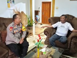 Kapolsek Malausma Sambangi Kantor Desa Jaga Silaturahmi Dengan Kepala Desa dan Perangkat Desa Sukadana