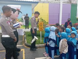 Unit Kamsel Sat Lantas Polres Majalengka Gelar Kegiatan Polisi Sahabat Anak di TK An Afiyah
