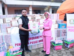 Ketua Umum Bhayangkari Salurkan Bantuan Lewat Ketua Bhayangkari Daerah Jawa Barat untuk Korban Longsor di Cisarua
