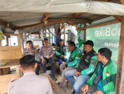 Kanit Kamsel Sat Lantas Polres Majalengka Gelar Polantas Menyapa OBRAS Bersama Pengemudi Ojol