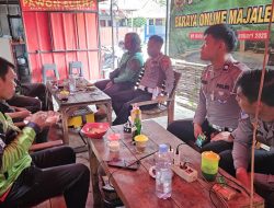 Kanit Kamsel Sat Lantas Polres Majalengka Gelar Polantas Menyapa OBRAS Bersama Pengemudi Ojol
