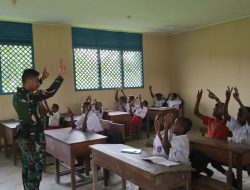 Satgas Yonif 123/Rajawali Gelar GADIK di Empat Pos, Pererat Hubungan TNI dengan Masyarakat Lewat Pembelajaran