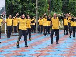 Polres Majalengka Gelar Olahraga Bersama Kapolres, Perkuat Soliditas dan Kebugaran Personel