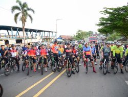 Farewell Ride Polda Jambi Bersama Insan Pers dan Komunitas Sepeda, Kapolda: Bentuk Penghormatan untuk Waka Polda