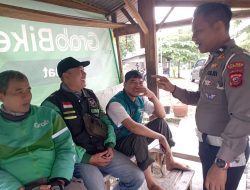 Satlantas Polres Majalengka Laksanakan Sosialisasi Ops Keselamatan Lodaya 2026 kepada Pengemudi Ojol