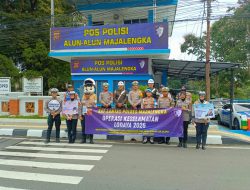 Peduli Keselamatan dan Kesehatan, Sie Dokkes Polres Majalengka Layani Warga di Operasi Keselamatan Lodaya 2026