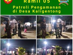 Patroli Malam Koramil Ampel, Perkuat Keamanan Desa Kaligentong