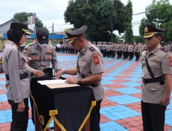 Kapolres Majalengka Pimpin Upacara Serah Terima Jabatan Wakapolres