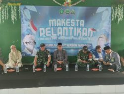 Bati Wanwil Koramil Maja Hadiri Pelantikan PAC IPNU-IPPNU dan Berikan Materi Wasbang di Maja
