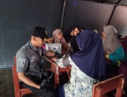 Dokkes Polres Majalengka Berikan Pelayanan Kesehatan Gratis di Lokasi Bencana di Desa Sukadana