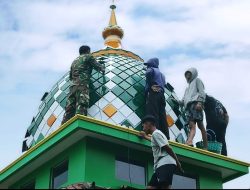 Mushola Baitul Mukmin Kini Memiliki Kubah Berkat TMMD Reguler ke 127 Kodim 0728/Wonogiri