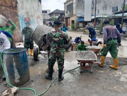 Angkong Sederhana Jadi Saksi Kerja Nyata Prajurit TNI bersama Masyarakat & Ormas Di TMMD