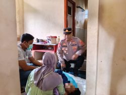 Kapolsek Malausma Beserta Anggota Lakukan Cek TKP Penemuan Mayat Pria di Desa Jagamulya
